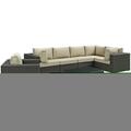 Modway Furniture Sojourn Outdoor Patio Sunbrella Sectional Set, Canvas Antique Beige, 7Pk EEI-1878-CHC-BEI-SET